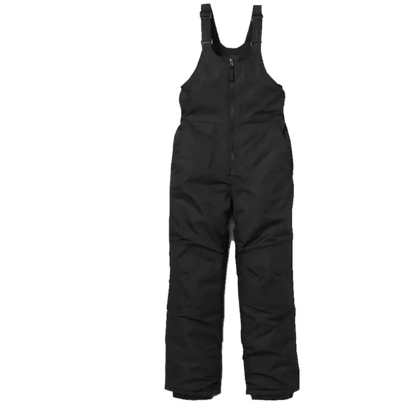 NWT All in Motion Girls Black Insulated Snow Pants Snow Bin Water Resistant - Picture 1 of 8
